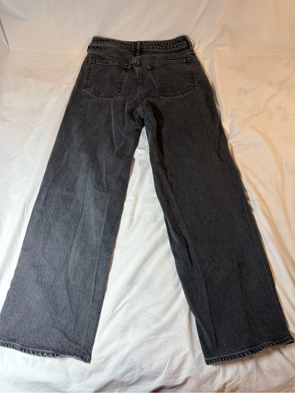 Old Navy Wide Leg Black Jeans - Picture 7 of 9